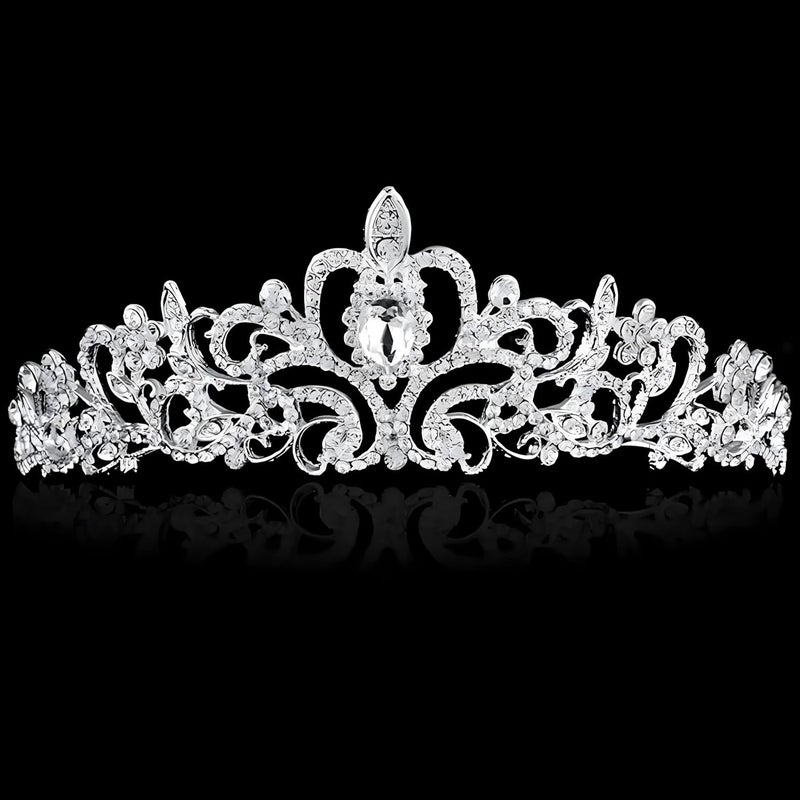 AXX Princess Crown for Women, Crystal Queen Tiaras for Girls Bridal Hair Accessories Gifts for Birthday Wedding Prom, Bridal Party, Pageant, Halloween Christmas Costume - Image 5